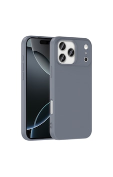 Apple Uyumlu iPhone 17 Pro Max Kılıf İçi Kadife Lansman Kapak Gri Apple Uyumlu iPhone 17 Pro Max Kılıf İçi Kadife Lansman Kapak Gri