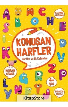 Konuşan Harfler - Harfler ve İlk Kelimeler 4+ Yaş- Dokuz Yayınları Konuşan Harfler - Harfler ve İlk Kelimeler 4+ Yaş- Dokuz Yayınları