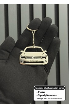 Plakanıza Özel Volkswagen Passat Anahtarlık Paslanmaz Çelik Plakanıza Özel Volkswagen Passat Anahtarlık Paslanmaz Çelik