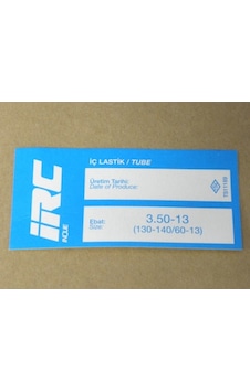 İç Lastik 3.50-13 Eğri Sibop 8501 Irc