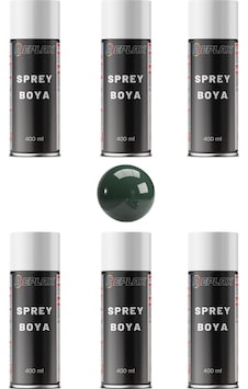6 Adet Ral 6005 Yosun Yeşil Sprey Boya 400 Ml.