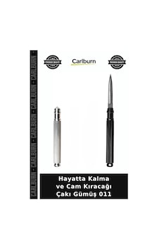 Özel Üretim Outdoor 011 - Hayatta Kalma, Araba Cam Kıracağı Çakı - Gümüş Özel Üretim Outdoor 011 - Hayatta Kalma, Araba Cam Kıracağı Çakı - Gümüş