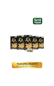 L'or Vanilya Aromalı Nespresso Uyumlu Alüminyum Kapsül Kahve 5 x 10'lu L'or Vanilya Aromalı Nespresso Uyumlu Alüminyum Kapsül Kahve 5 x 10'lu