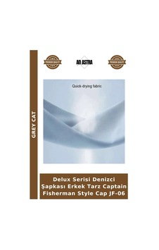 Grey Cat Delux Serisi Denizci Şapkası Erkek Tarz Captain Fisherman Style Cap Jf-06 Çok Renkli