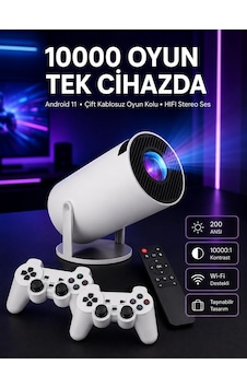 4k Wireless Çift Kollu Kumandalı Oyun Projeksiyonu Retro Video Oyunu Yeni Nesil 50666990 4k Wireless Çift Kollu Kumandalı Oyun Projeksiyonu Retro Video Oyunu Yeni Nesil 50666990