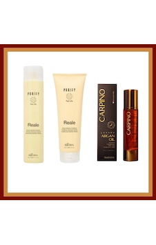 Kaaral Purify Reale Intense Şmp 250 Conditioner 200ml. +carpino Lüx Argan Yağı 100 Ml 3lü Set Tüm Saçlar