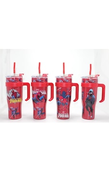 Sevimli Spiderman Pipetli Termos & Suluk Alk4713 Çr Sevimli Spiderman Pipetli Termos & Suluk Alk4713 Çr