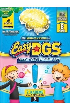 Easy Dikkati Güçlendirme Seti 4-7 Yaş B Kitapçığı Easy Dikkati Güçlendirme Seti 4-7 Yaş B Kitapçığı