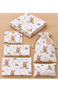 More Home Bebek Müslin Bez Battaniye Set 7 Parça Ördekli &tavşanlı Kırık Beyaz More Home Bebek Müslin Bez Battaniye Set 7 Parça Ördekli &tavşanlı Kırık Beyaz