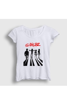 Presmono Kadın Clockwork Orange Gorillaz T-shirt Beyaz Presmono Kadın Clockwork Orange Gorillaz T-shirt Beyaz