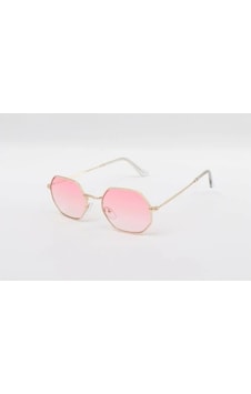 Mobgift Sekizgen Degrade Unisex Güneş Gözlüğü Pembe Şeffaf Mobgift Sekizgen Degrade Unisex Güneş Gözlüğü Pembe Şeffaf