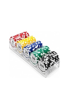 Profesyonel Poker Fişi Seti 100 Adet Casino Chip Alk5368