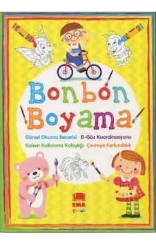Bonbon Boyama Örnekli Kalın Boyama / Ema Yayınları Bonbon Boyama Örnekli Kalın Boyama / Ema Yayınları