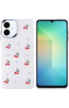 Galaxy A06 Kılıf Airbag Tasarımlı Simli Şeffaf Zore Kutup Kapak Kiraz Galaxy A06 Kılıf Airbag Tasarımlı Simli Şeffaf Zore Kutup Kapak Kiraz