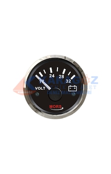 MORS VOLTMETRE SİYAH 55MM 24V MORS VOLTMETRE SİYAH 55MM 24V
