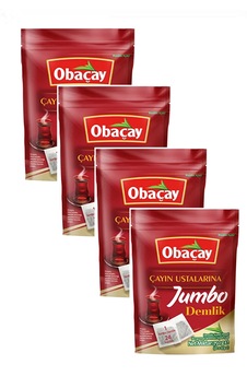Obaçay Jumbo Demlik Poşet Çay 30 X 25 G. - 4 Paket Obaçay Jumbo Demlik Poşet Çay 30 X 25 G. - 4 Paket