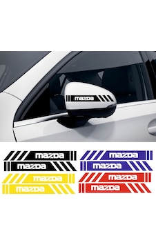 Mazda 626 Yan Dikiz Aynası Şerit Sticker Araca Özel Mazda 626 Yan Dikiz Aynası Şerit Sticker Araca Özel