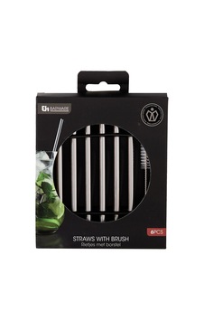 5 Adet Excellent Houseware Paslanmaz Çelik Fırçalı Pipet 5 Adet Excellent Houseware Paslanmaz Çelik Fırçalı Pipet