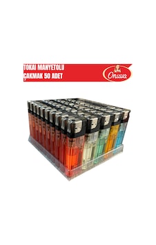 Tokaı 50 Adet Manyetolu Çakmak Sarı