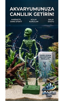 Alse Dans Eden Akvaryum İskeleti 2'li Set - Akvaryumunuzda İkili Eğlence Yeşil Alse Dans Eden Akvaryum İskeleti 2'li Set - Akvaryumunuzda İkili Eğlence Yeşil