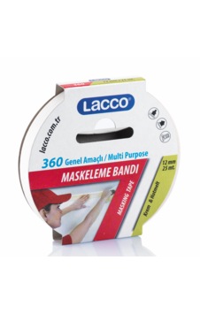Lacco Genel Amaçlı/multi Purpose Maskeleme Bantı 12mmx25m.10lu Pk