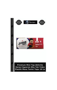 Premium Mini Top Aktivite Gereci Egzersiz Dhs Tek Yıldız Plastik Masa Tenisi Topu 10 Lu