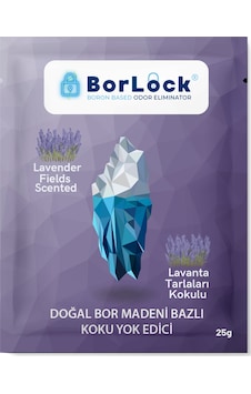 Borlock Lavanta Tarlaları Kokulu Koku Giderici 15 x 25 G Borlock Lavanta Tarlaları Kokulu Koku Giderici 15 x 25 G