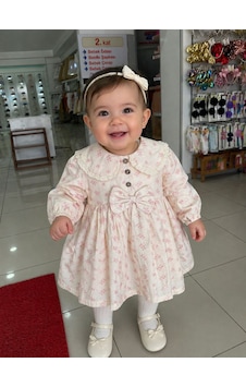 Babydoll Elbise Wofim Ekru