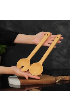 Mien Dayanıklı Bambu 2 Li Salata Kaşığı 7b41 Mien Dayanıklı Bambu 2 Li Salata Kaşığı 7b41