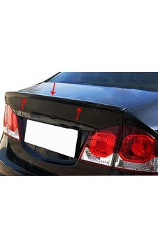 Honda Civic 8 Spoiler Bagaj Gt Fiber 2006 2011