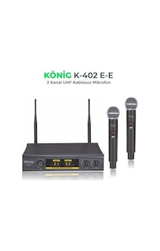 König K-402 El+El Iki Kanal Uhf Telsiz Mikrofon König K-402 El+El Iki Kanal Uhf Telsiz Mikrofon