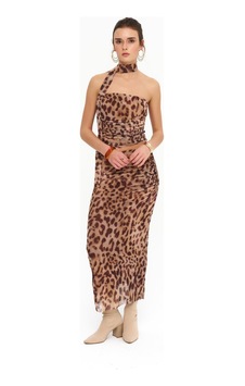 La Garita Leopar Etek Ve Straplez Takım Leopar Desen Leopar Desen La Garita Leopar Etek Ve Straplez Takım Leopar Desen Leopar Desen