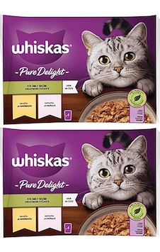 Whiskas Pouch Pure Delight Jöle İçinde Tavuklu Ve Somonlu Yetişkin Kedi Konservesi 8x85 Gr Whiskas Pouch Pure Delight Jöle İçinde Tavuklu Ve Somonlu Yetişkin Kedi Konservesi 8x85 Gr