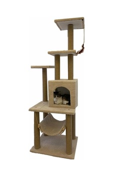 Pethomealpi Hamaklı Kedi Tırmalama Evi 140 CM