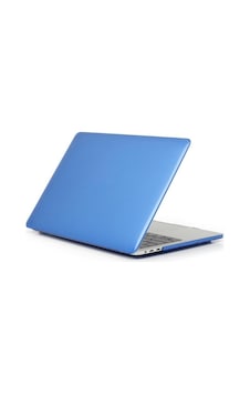 Apple Uyumlu MacBook Air 13 Air M1 A2337 A1932 A2179 Kristal Şeffaf Kılıf Kapak Mavi