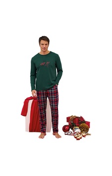 Over Sleep By Poleren Over Sleep 2253 Erkek Eşli Yılbaşı Pijama Takım Lacivert Over Sleep By Poleren Over Sleep 2253 Erkek Eşli Yılbaşı Pijama Takım Lacivert