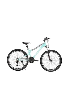 Bisan Gazelle Kadın Dağ Bisikleti 37cm V 27.5 Jant 21 Vites Metalik Turkuaz Koyu Pembe Çok Renkli