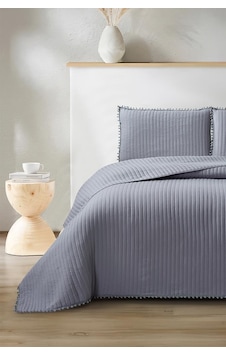 Venedik Elyaf Dolgulu Tek Kişilik 180x240 Cm Yatak Örtüsü Antrasit Antrasit Venedik Elyaf Dolgulu Tek Kişilik 180x240 Cm Yatak Örtüsü Antrasit Antrasit