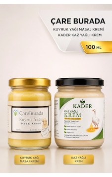 Çareburada Kuyruk Yağlı Krem 100 Ml + Kader Kaz Yağlı Krem 210 Ml Çareburada Kuyruk Yağlı Krem 100 Ml + Kader Kaz Yağlı Krem 210 Ml