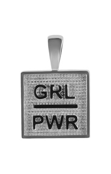 Kuyumcudukkani Zincirli"pwr Grl"mesaj Kolye-37324-w Beyaz - Gümüş Kuyumcudukkani Zincirli"pwr Grl"mesaj Kolye-37324-w Beyaz - Gümüş