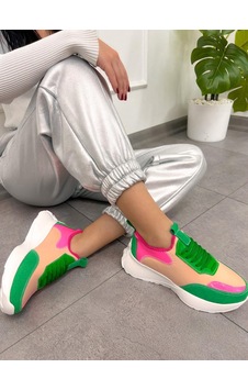 Erva'nın Butiği Yeşil Pembe Triko Mines Kadın Bağcıklı Sneakers-5218 Pembe Yeşil Triko Erva'nın Butiği Yeşil Pembe Triko Mines Kadın Bağcıklı Sneakers-5218 Pembe Yeşil Triko