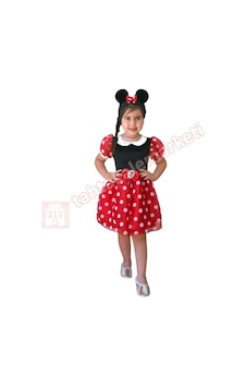 Disney Minnie Mouse Kostümü Çocuk Kıyafeti 7-9 Yaş