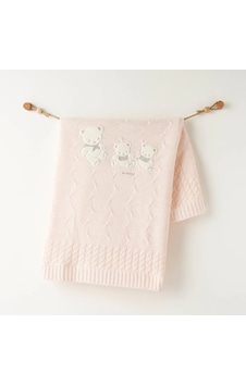 Andywawa Ac26341 Triko Battaniye 85x100 Pink Melange Pembe Melange