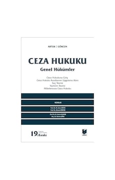 Ceza Hukuku Genel Hükümler - Ahmet Gökcen, Mehmet Emin Artuk Ceza Hukuku Genel Hükümler - Ahmet Gökcen, Mehmet Emin Artuk