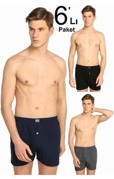 Tutku Erkek Karışık Renk 6'lı Paket Penye Düğmeli Boxer Elf568t0117ccm6 Turuncu Tutku Erkek Karışık Renk 6'lı Paket Penye Düğmeli Boxer Elf568t0117ccm6 Turuncu
