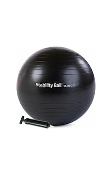 Merrithew Health & Fitness Stability Ball - 55cm, With Pump Black St-06206
