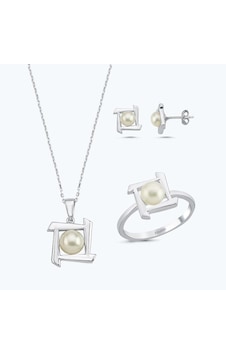 Altınbaş Altın Üçlü İnci Set Utkch022-25696-set Altınbaş Altın Üçlü İnci Set Utkch022-25696-set