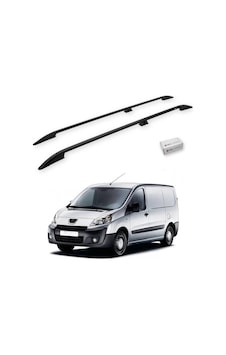 Turtle Peugeot Tepee Expert Mk2 2006-2016 / Uzun Şasi Tavan Çıtası Crown Siyah