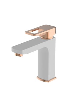 Bien Salvo Plus Colours Lavabo Bataryası Beyaz - Rose Gold Bien Salvo Plus Colours Lavabo Bataryası Beyaz - Rose Gold