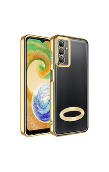 Fibaks Galaxy A04s/m13 Uyumlu Kılıf Kamera Lens Korumalı Şeffaf Renkli Logo Gösteren Parlak Kapak Gold Fibaks Galaxy A04s/m13 Uyumlu Kılıf Kamera Lens Korumalı Şeffaf Renkli Logo Gösteren Parlak Kapak Gold